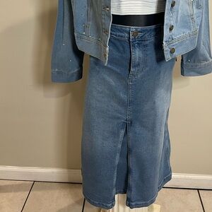 Women's Blue Denim Skirt